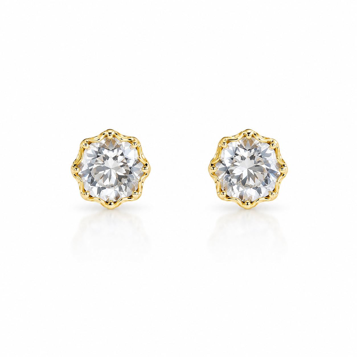 Orecchini Punto Luce In Oro Giallo 18k GROR26