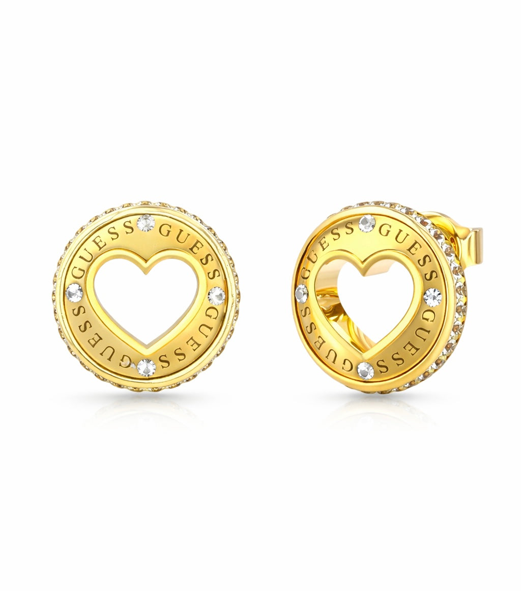 Guess Orecchini Rolling Hearts JUBE03341JWYGT