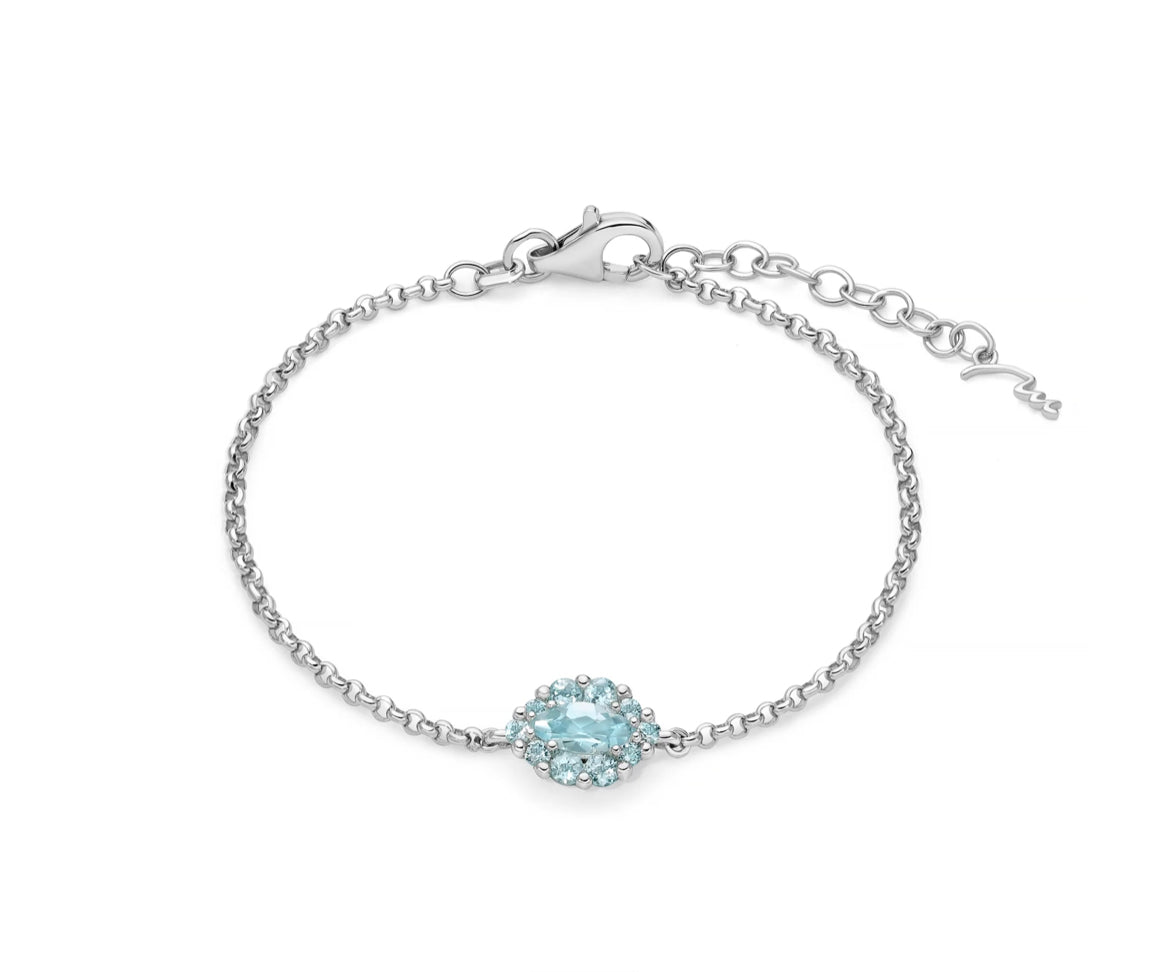 Miluna Bracciale Argento e Topazi BRD995