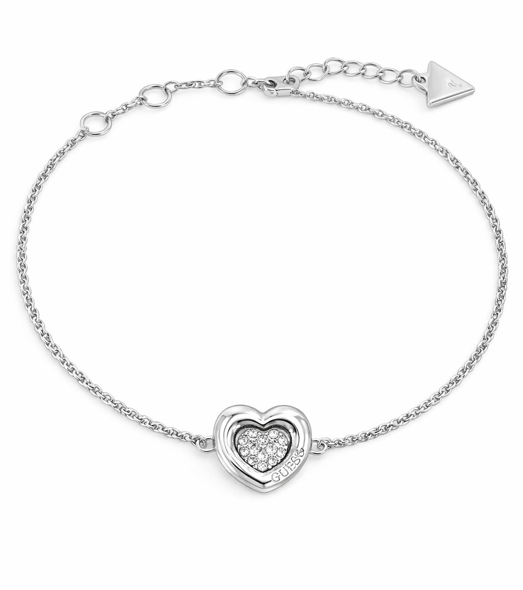 Guess Bracciale Heart Pavè JUBB05461JWRH