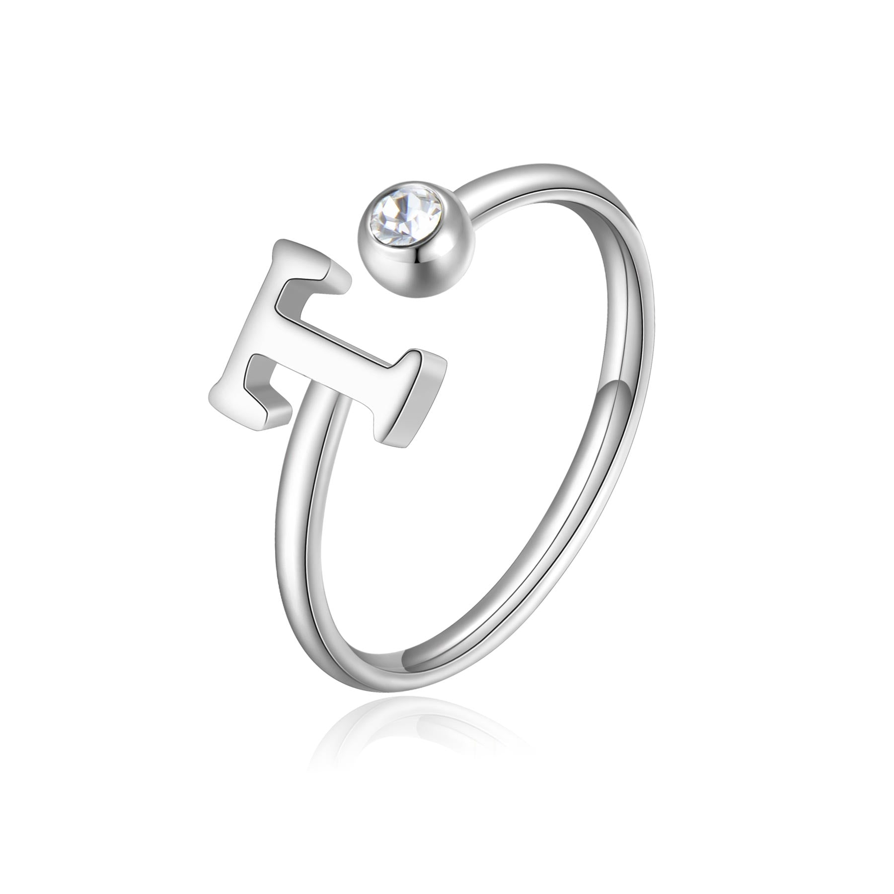 S’Agapõ Anello Click Lettera T SCK190