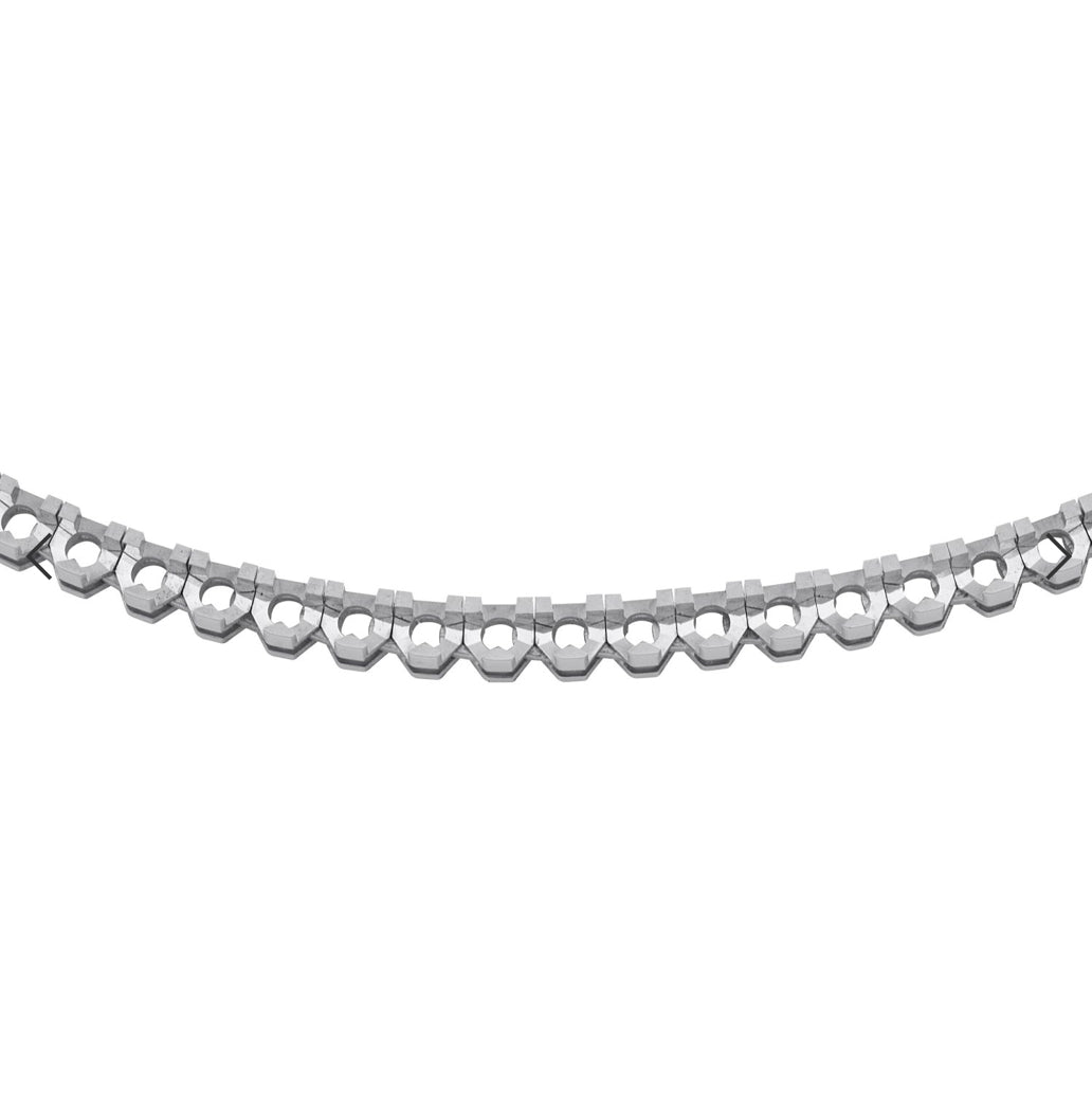 Collana Tennis Tornita con Griffe Triangolari
