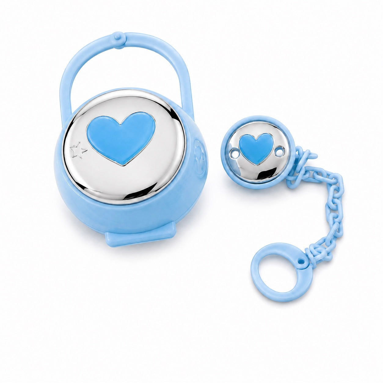 Portaciuccio e Pinza Cuore Azzurro 011032124