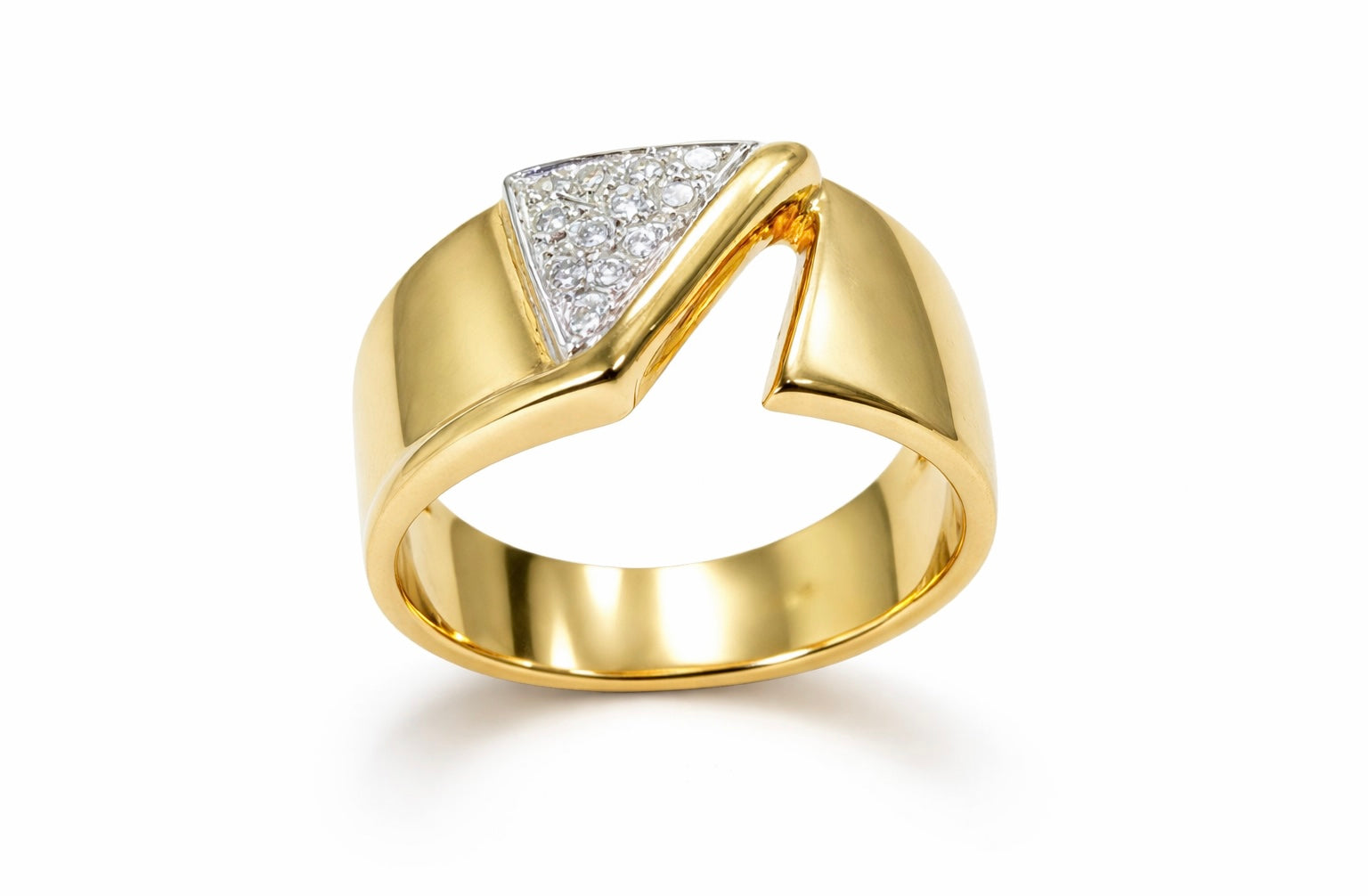 Anello Fascia con Diamanti