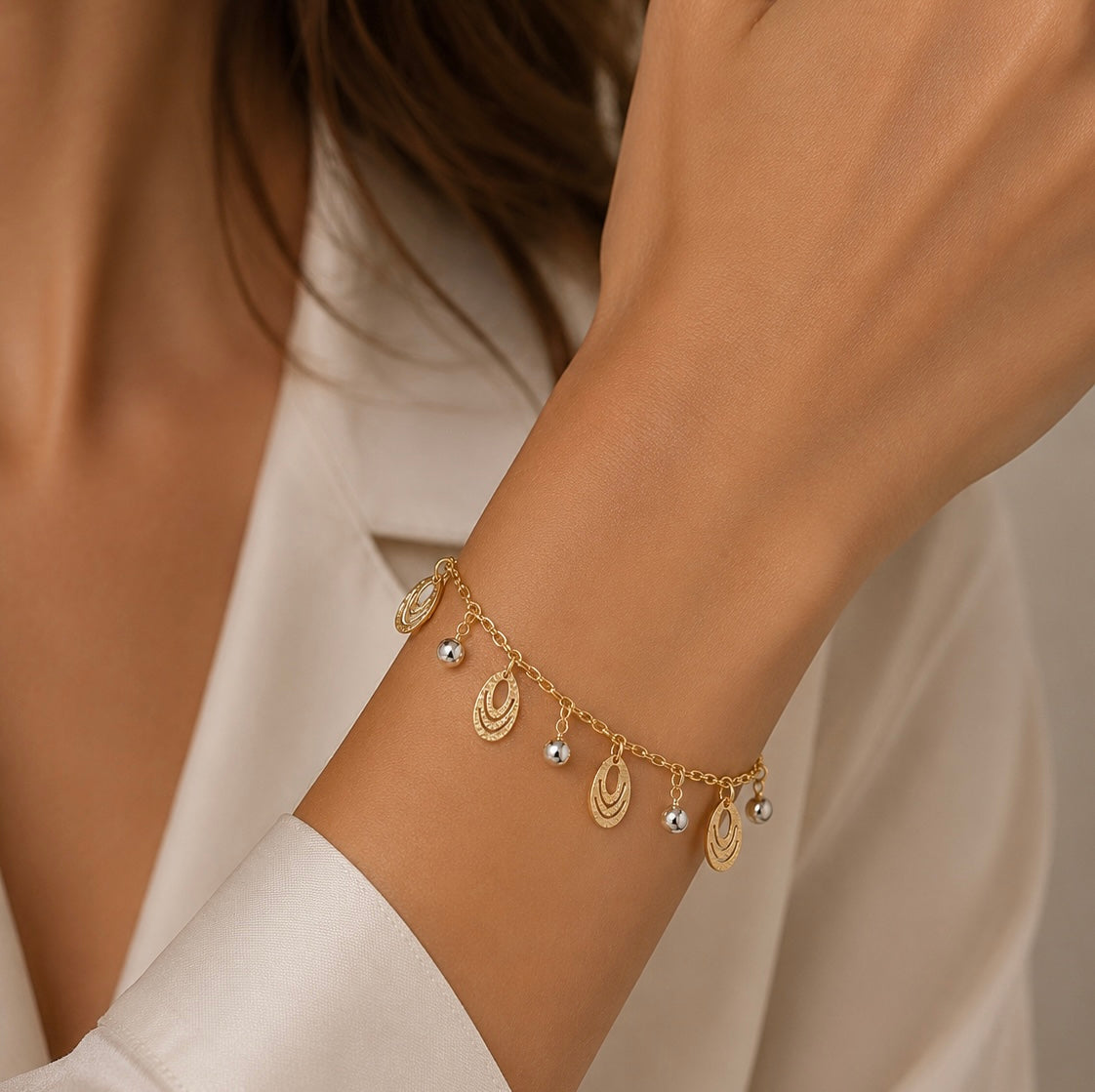 Bracciale in Oro Bi-colore 18k