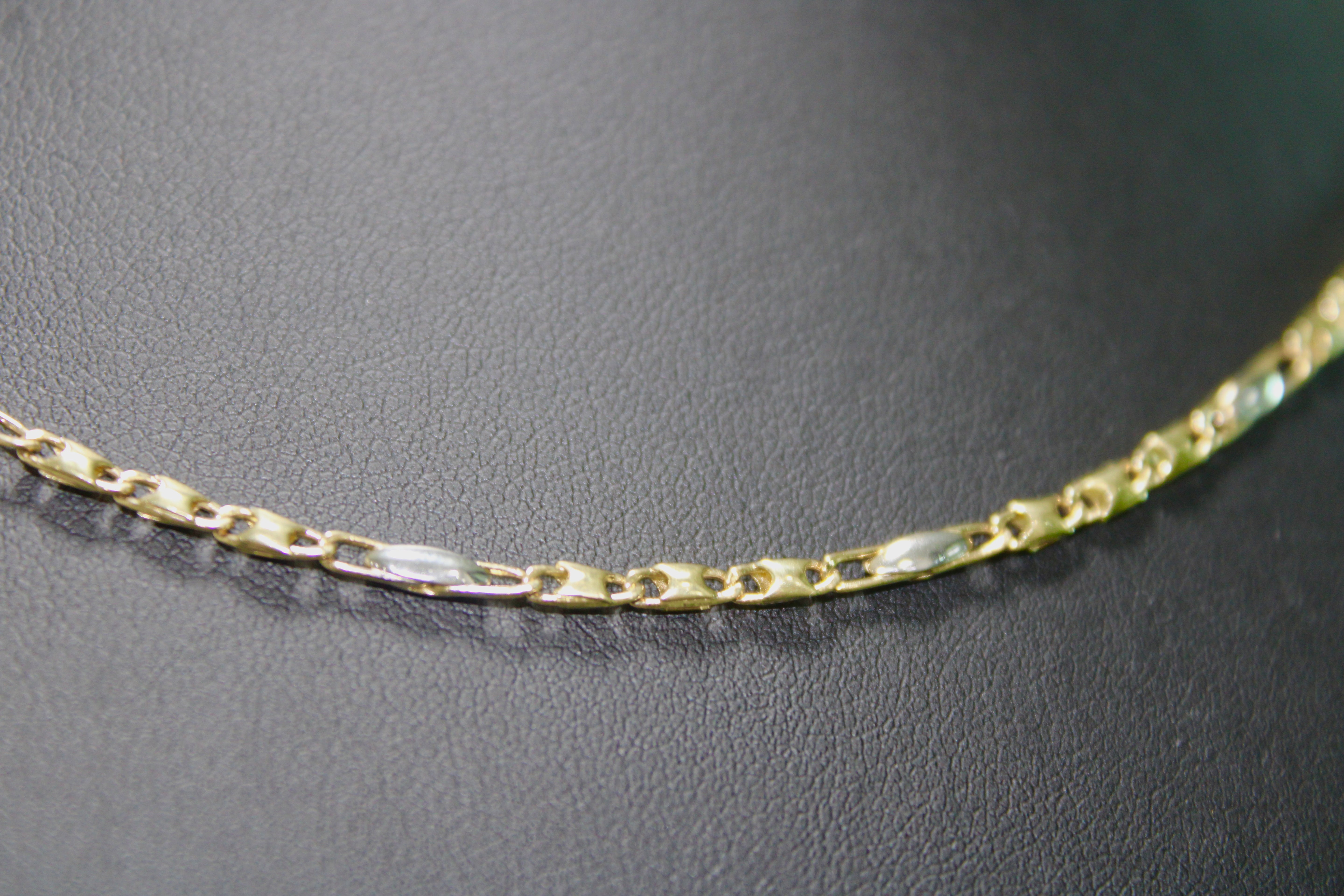 Collana Bi-Colore in Oro 18K