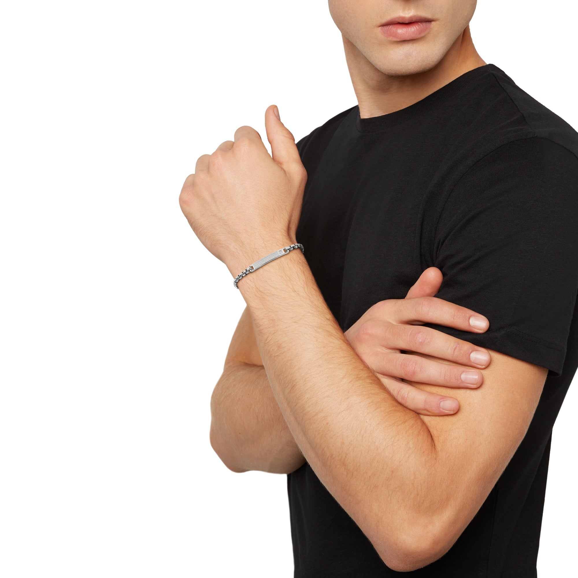 Breil Bracciale Tag And Cross TJ3224
