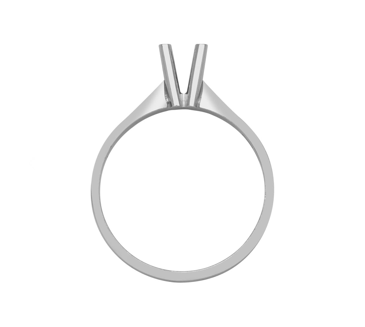 Anello Solitario Tornito Griffe Tonde