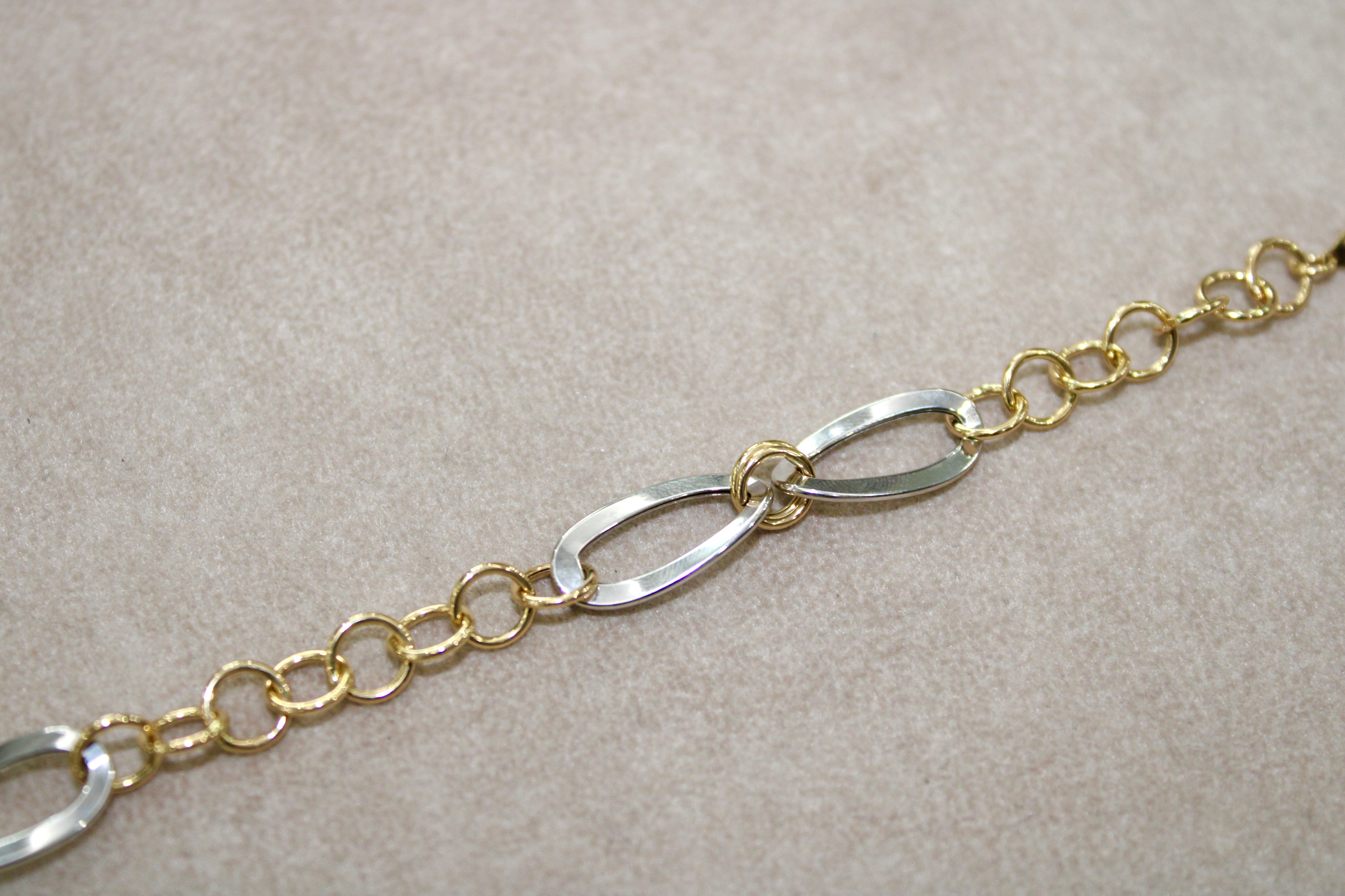 Bracciale in Oro Bi-Colore 18k