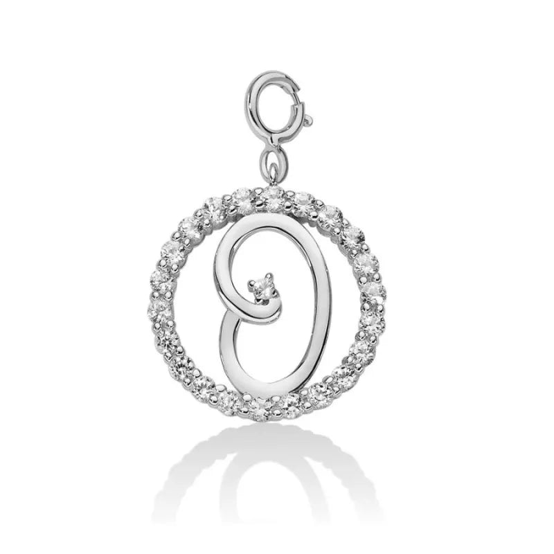 Miluna Charm in Argento Lettera O PFD857-O