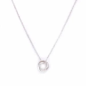 Fraboso Collana Cerchi Intrecciati in Argento 925 GR10419BC