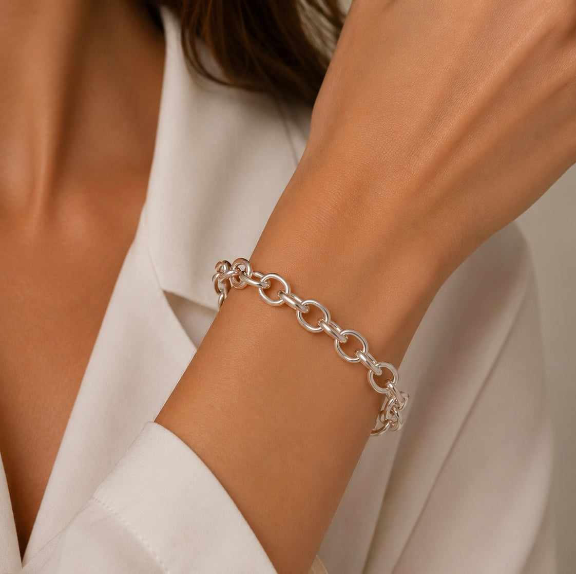 Bracciale in Oro Bianco 18K