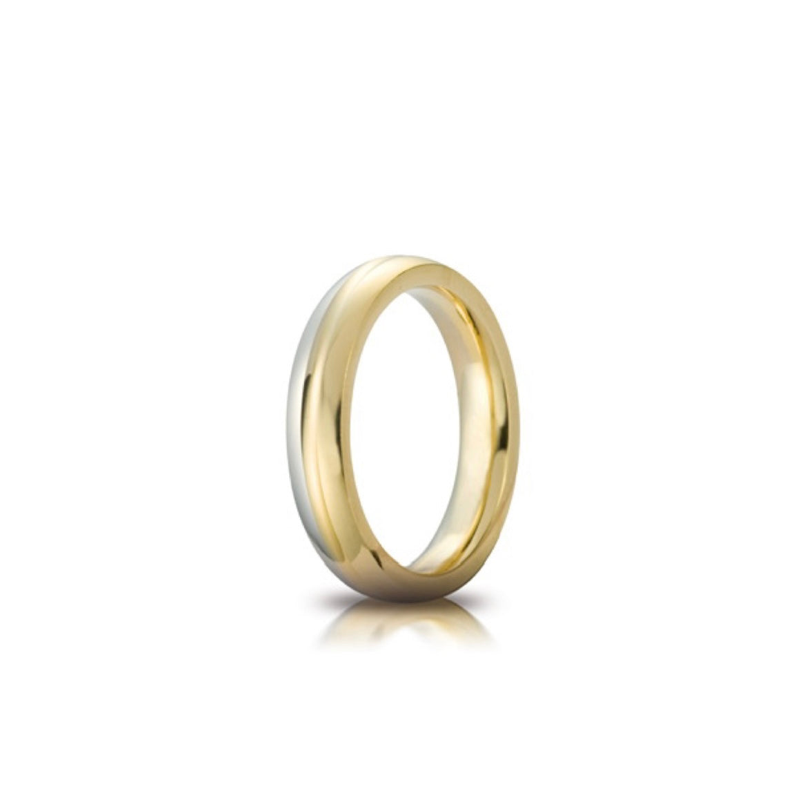 Fede Cerchi di Luce mm. 5 in Oro Bicolore 750