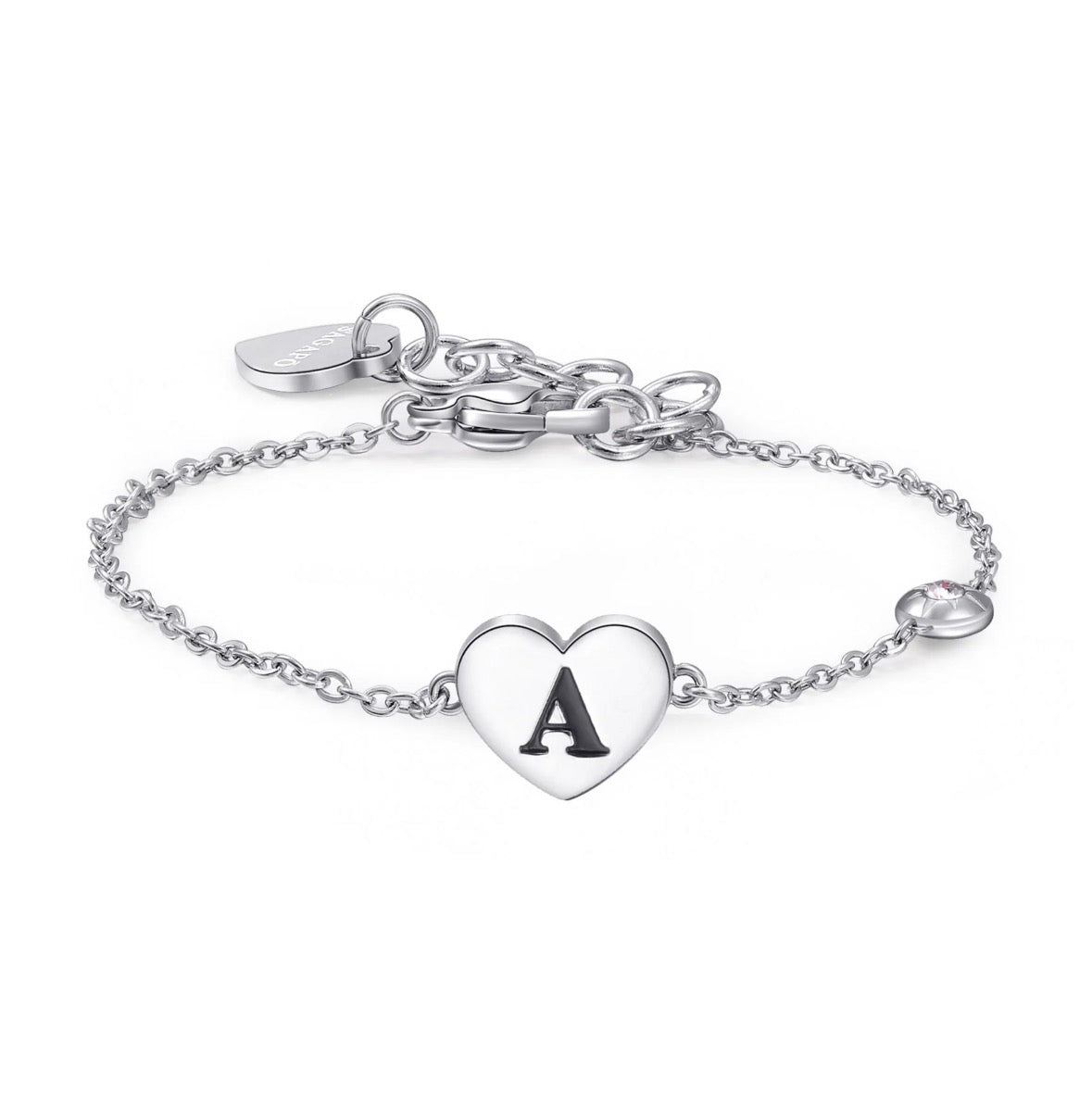 S’Agapõ Bracciale Click Lettera A SCK118