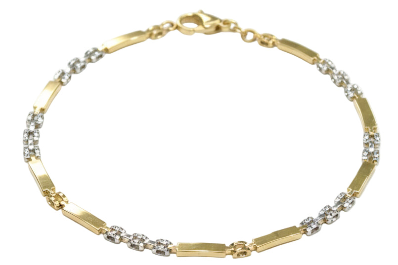 Bracciale Bi-Colore in Oro 18k