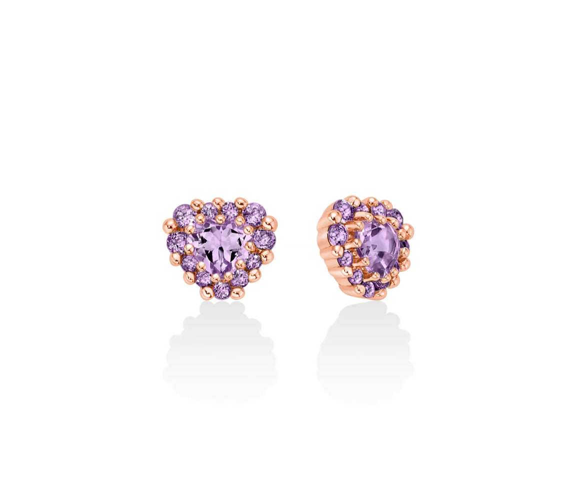 Miluna Orecchini Ametista in Argento ERD2937