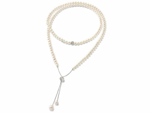 Miluna Collana Perle e Diamante PCL5425