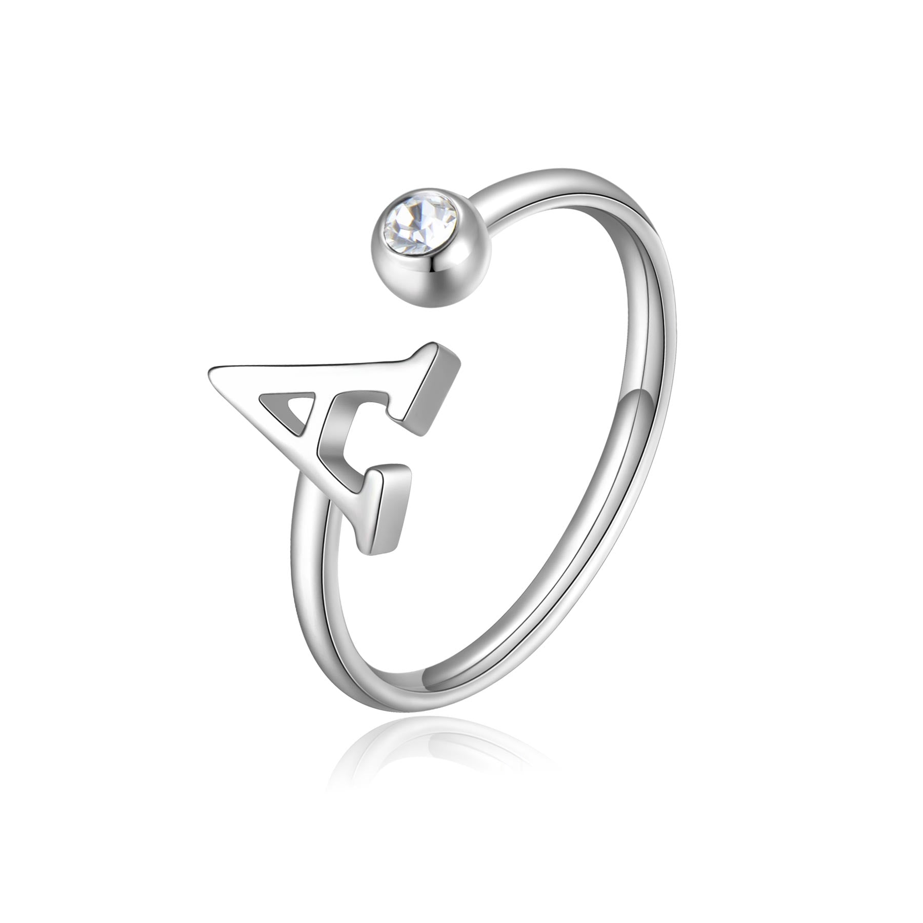 S’Agapõ Anello Click Lettera A SCK172