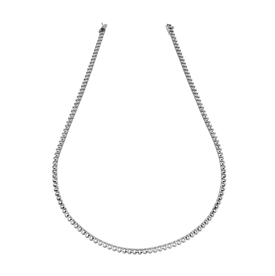 Collana Tennis Tornita con Griffe Triangolari