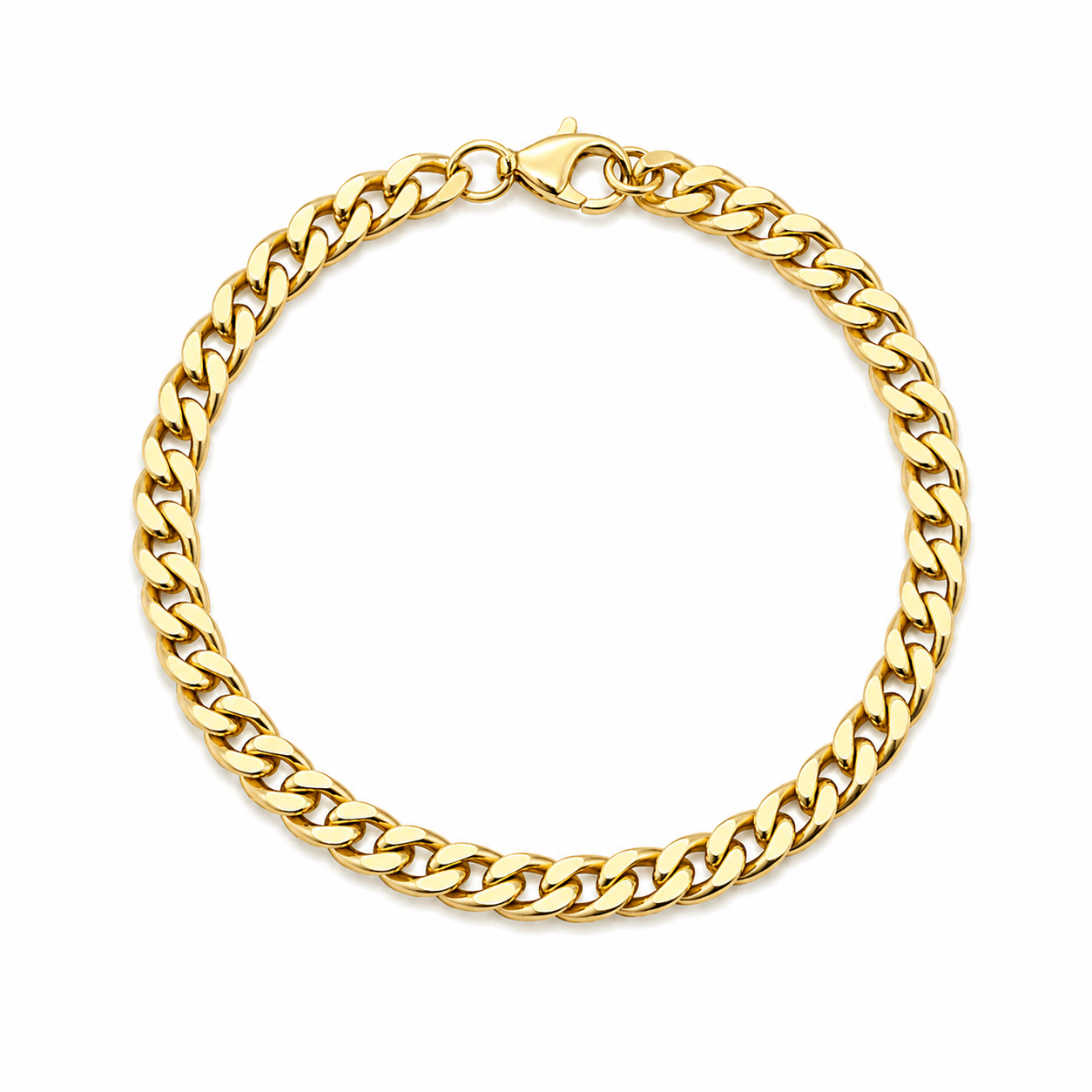 Bracciale groumette in oro giallo 18k