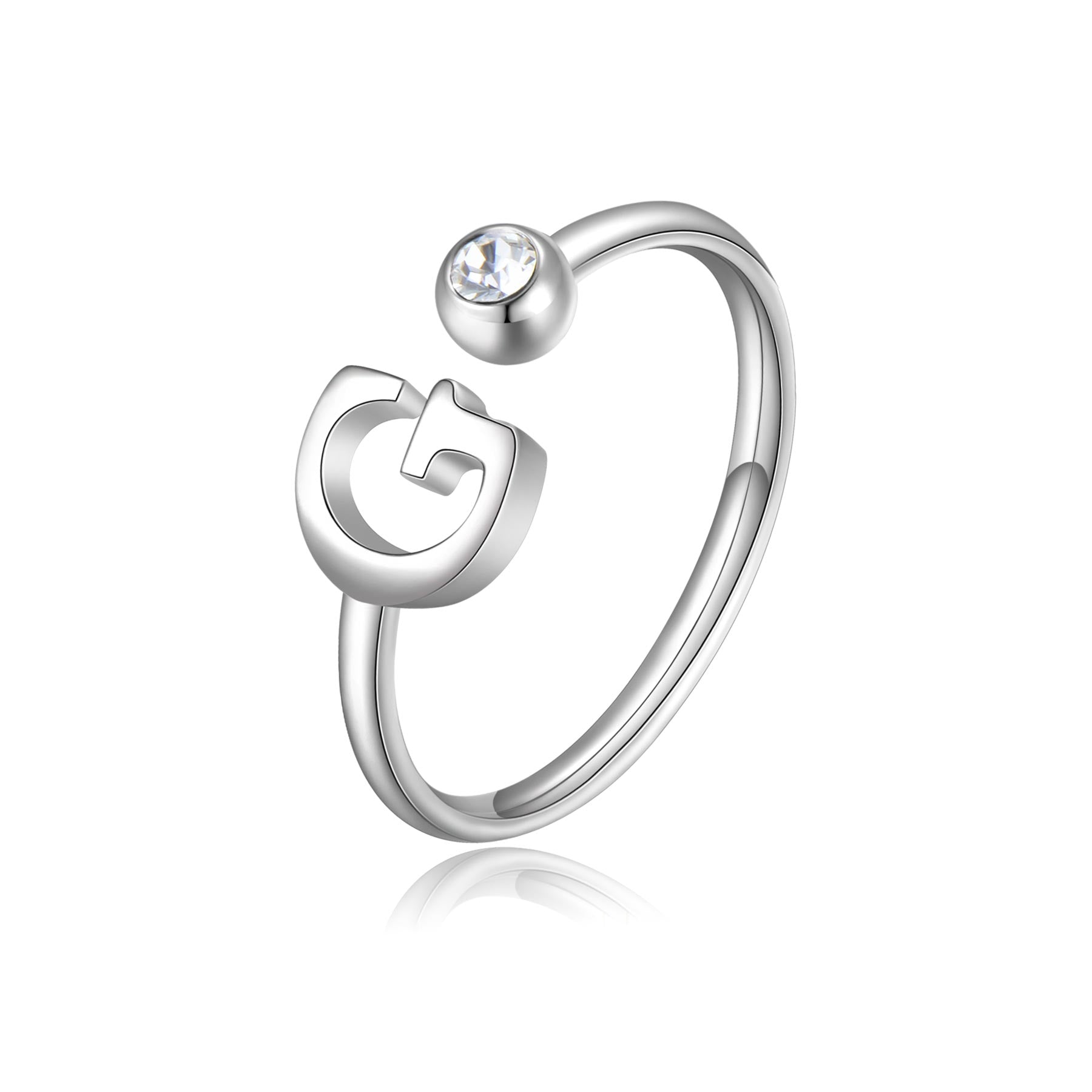 S’Agapõ Anello Click Lettera G SCK178
